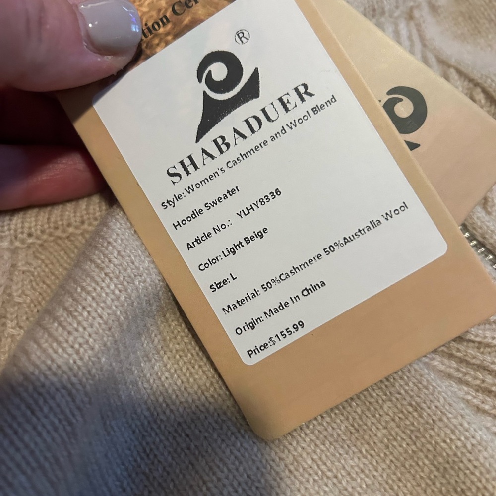 Shabaduer Cashmere & Wool blend Knit Hoodie and Pants Set - Picture 6 of 9